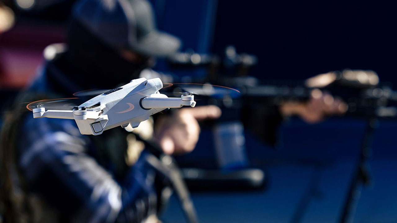 close up of drone flying in drone tactics and operations training course